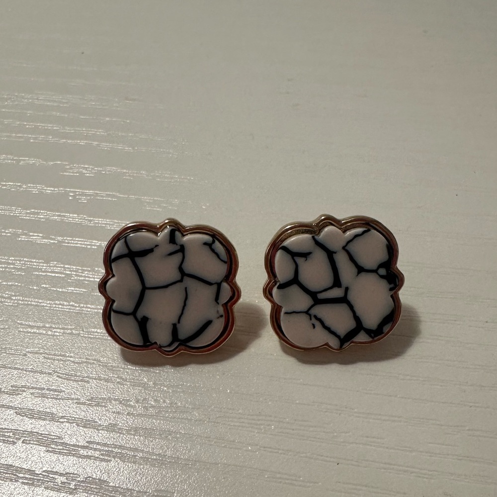 Chic Navy and White Earrings from Marley Lilly